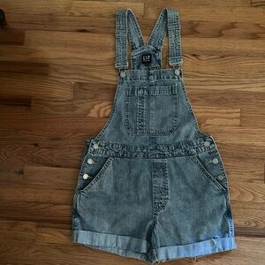 Gap Denim Overall Shorts